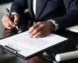 Attorney reviewing legal documents